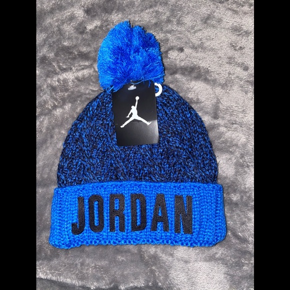 blue jordan beanie